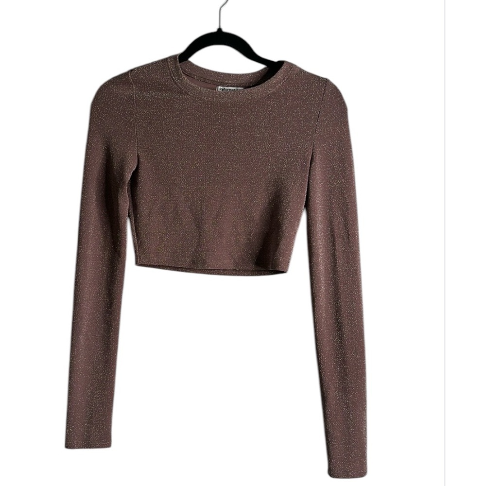 Reformation glitters crop top size xsmall  dusty pink